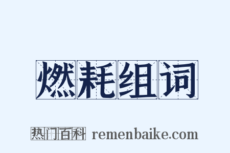 燃耗组词是什么意思的图片